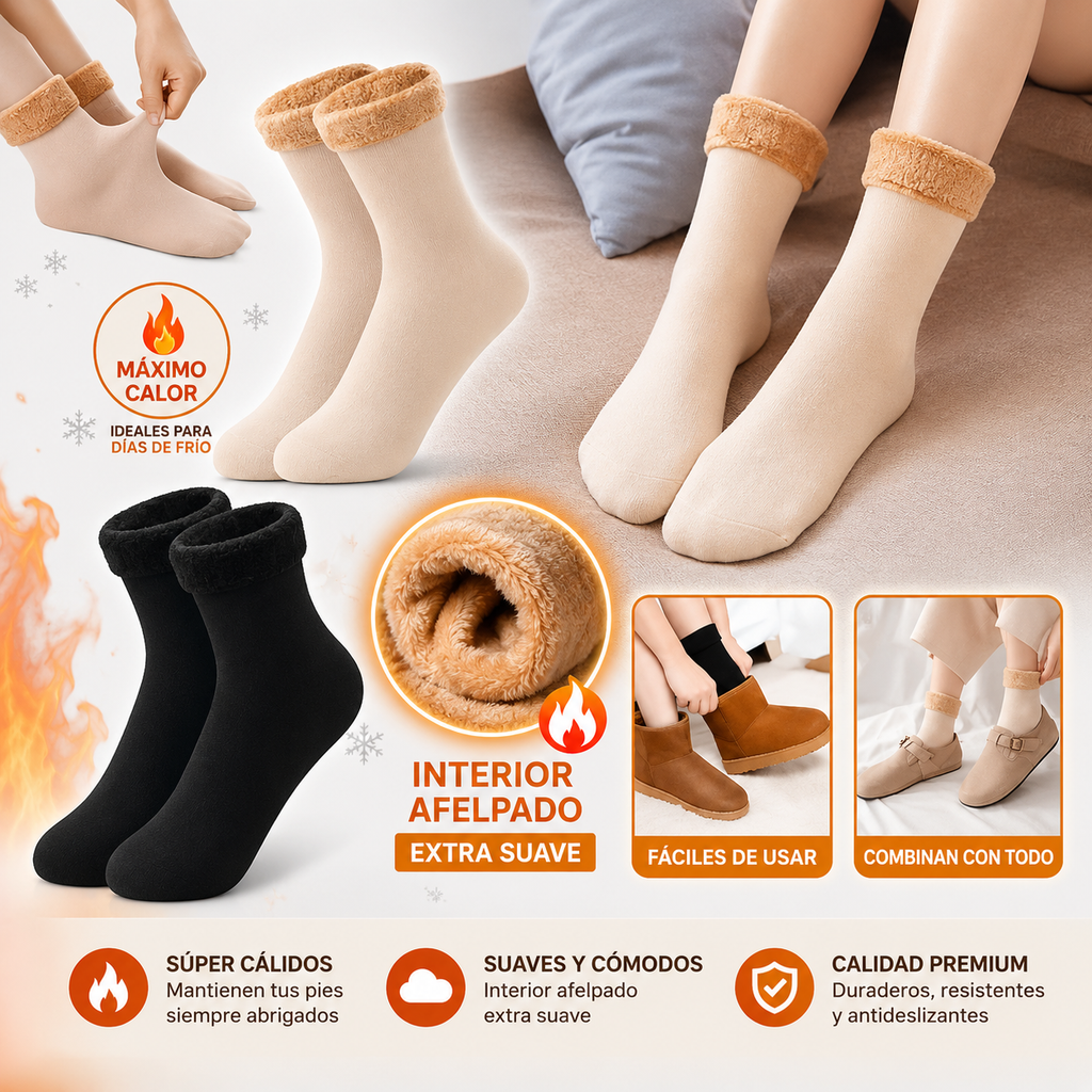Pack 12 Calcetines Térmicos Suaves 🧦 | Hombre y Mujer