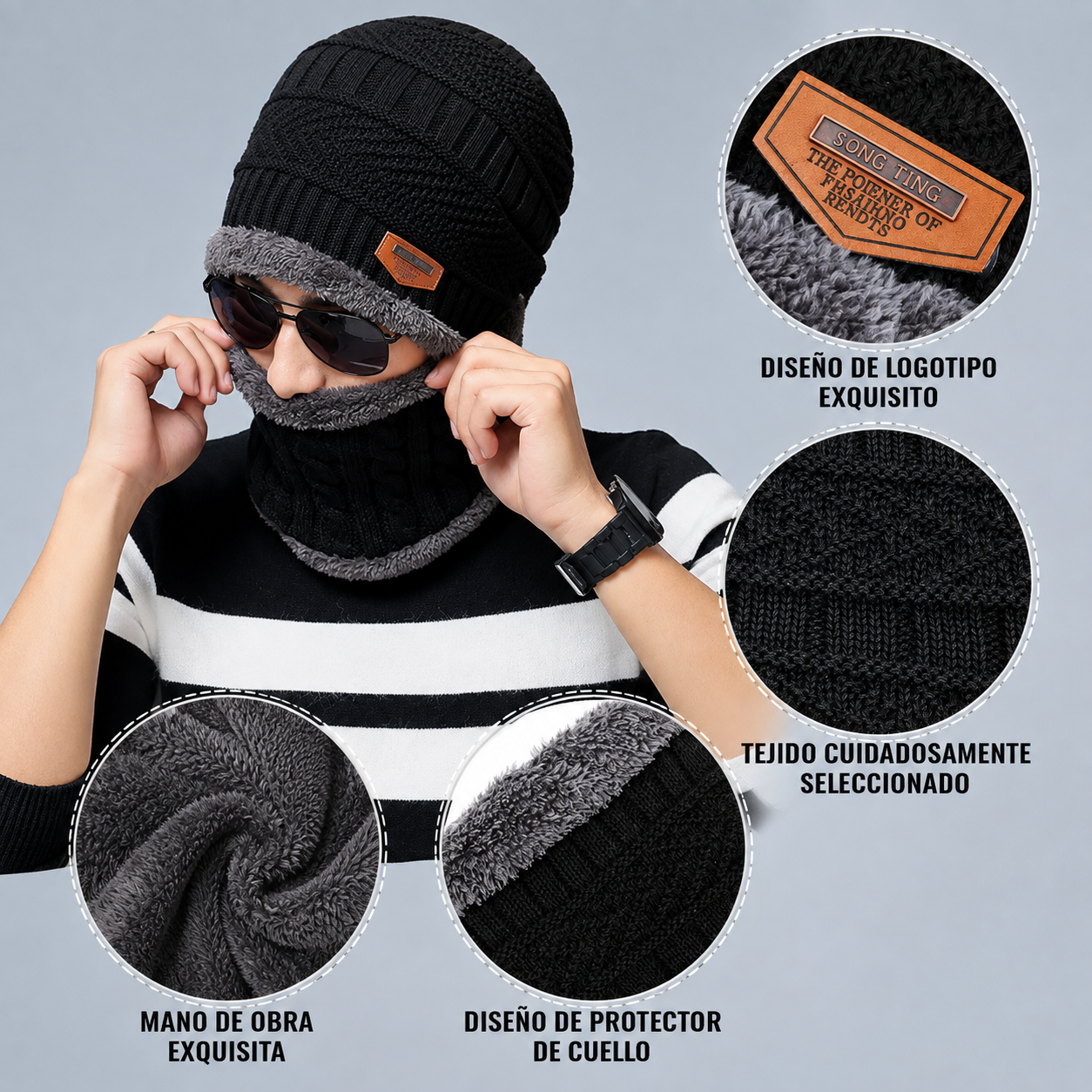 Conjunto Térmico WinterShield — Gorro + Cuello Térmico