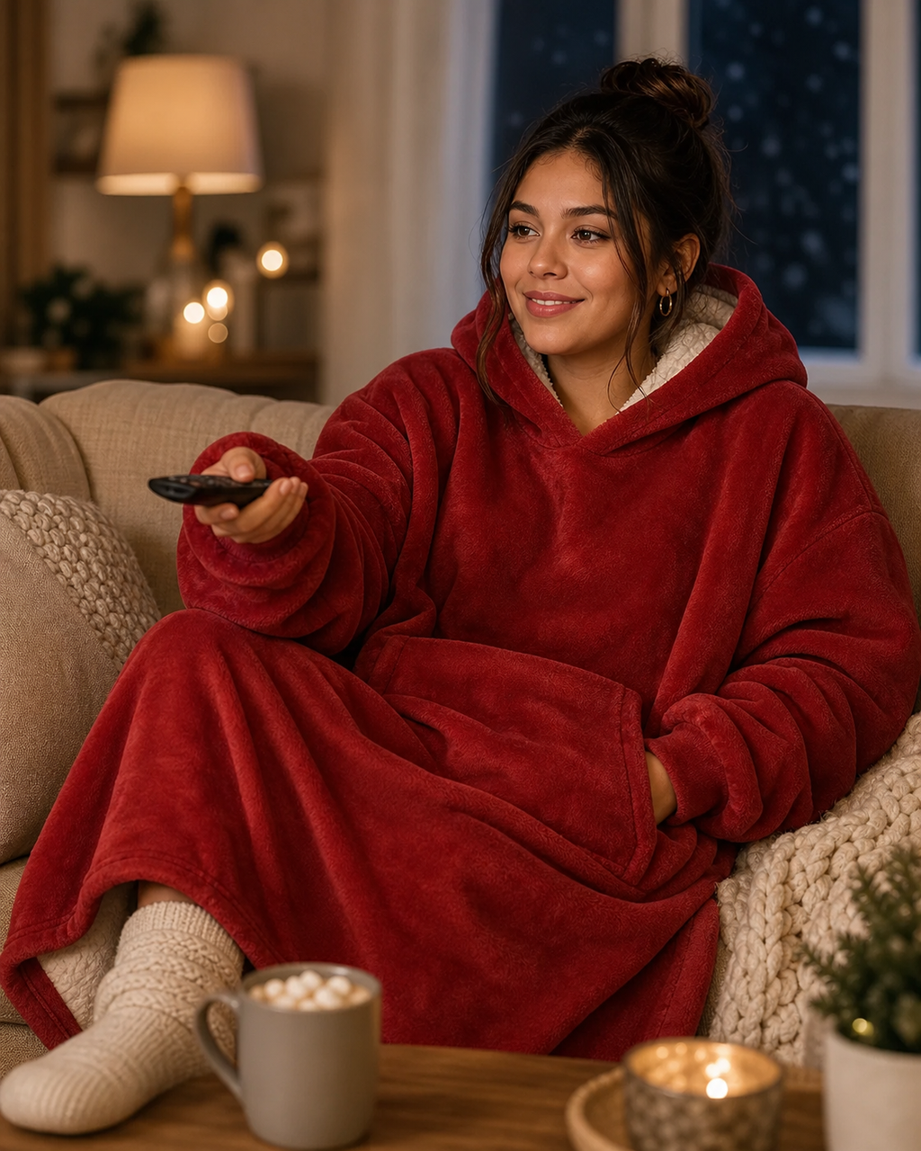 Polerón Sherpa CozyHug — Abrigador y Oversize