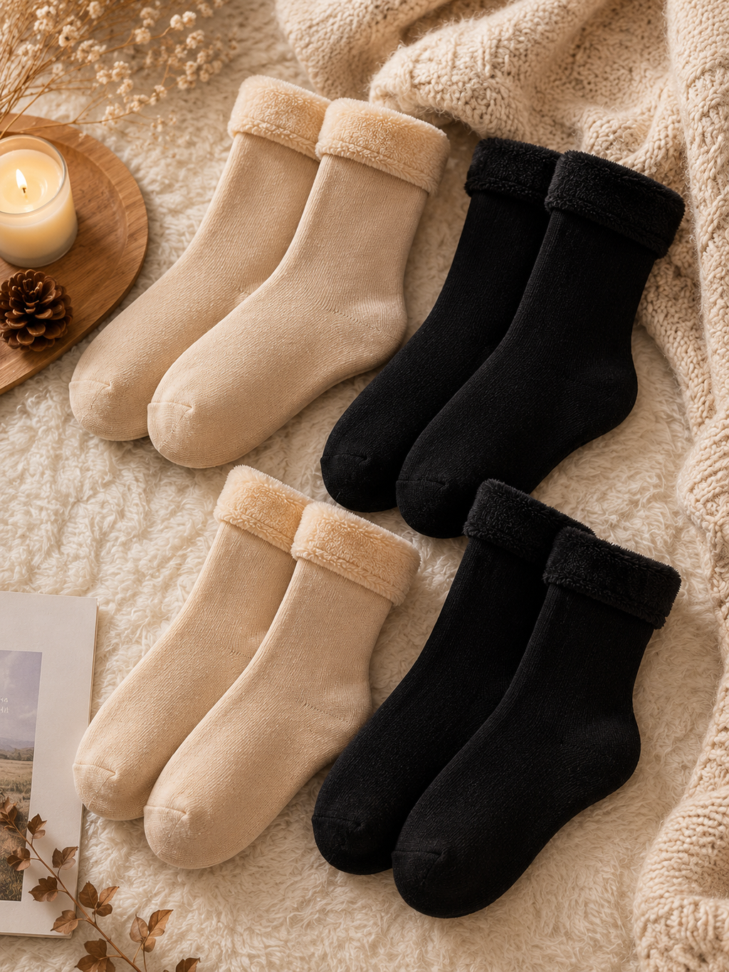 Pack X12 Calcetines Térmicos de Invierno
