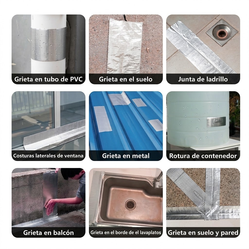 Cinta Tapa Gotera de Butilo 10 cm x 5 m | Impermeable